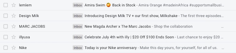 email subject lines for branding