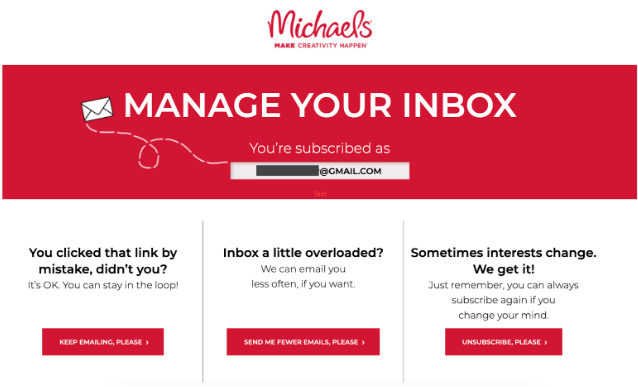 Michael's "manage your inbox"