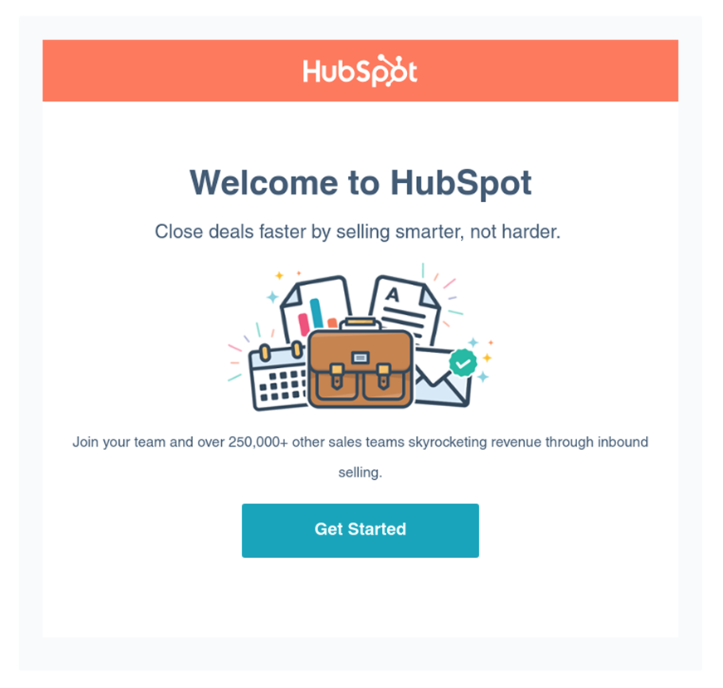 HubSpot saas email template