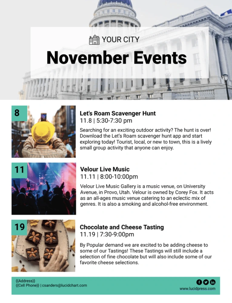 Your City professional newsletter examples